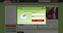 Desktop Screenshot of kuponwebshop.hu